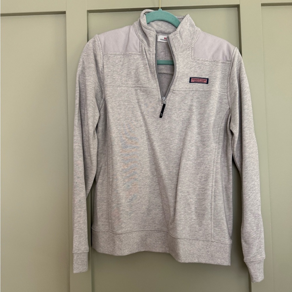 Vineyard Vines- Gray Quarter-Zip Pullover- new w/o tags